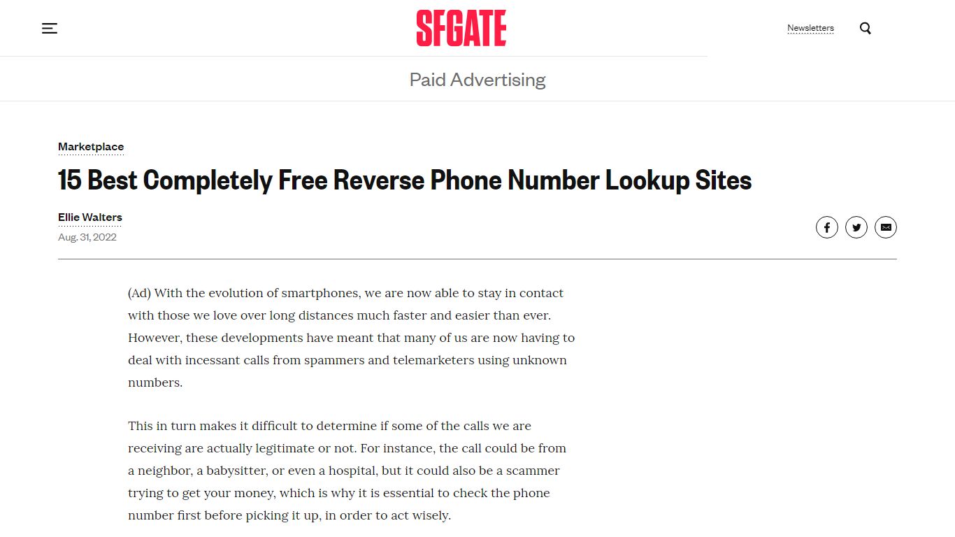 15 Best Free Reverse Phone Lookup Sites (No Charge) - SFGATE